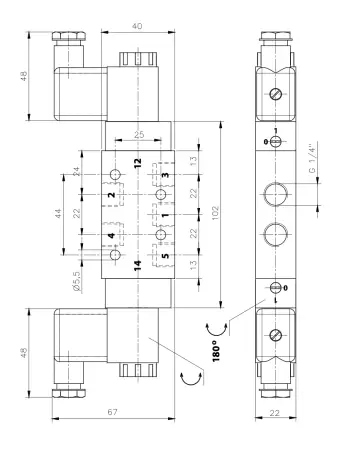 MH 531 701 G - 1/4"