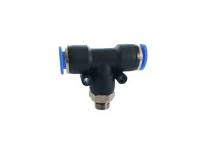 Trójnik wtykowy T z gwintem zewnętrznym G3/8- 6 mm