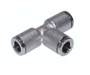 Trójnik wtykowy T metalowy- 4mm