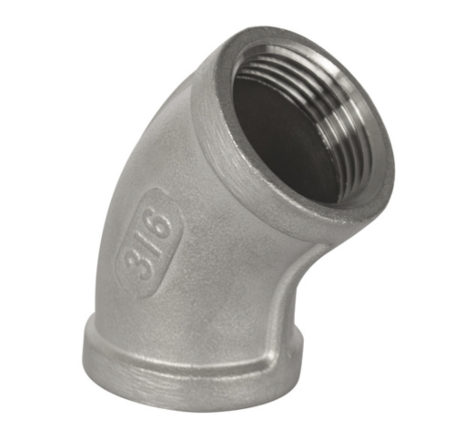 Przejdź do produktu Kolanko nierdzewne GW/GW 45° 1/2"