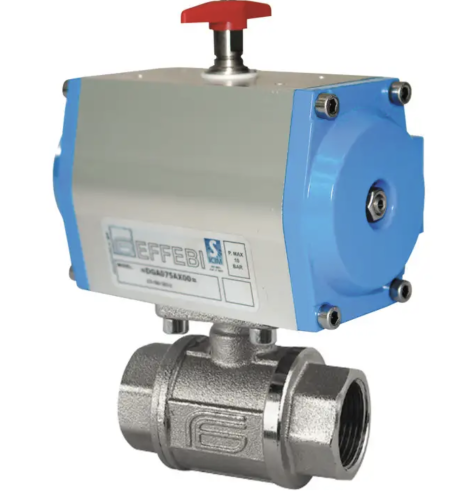 Zawór kulowy z napędem mosiądz