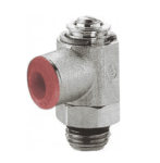 Zawór dławiąco-zwrotny M5 - 6mm reg. śrubokrętem 