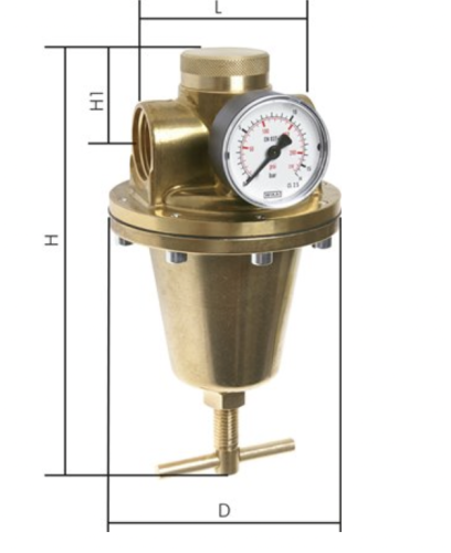 Reduktor Wysokociśnieniowy PN 40 G1.1/4" 0.5-25 bar