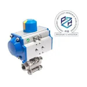 Zawór kulowy nierdzewny 2" z napędem RX