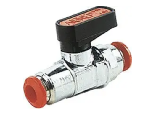 Zawór kulowy mini wtyk 8mm mosiądz 