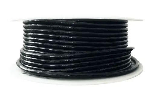 Przewód poliuretanowy PU czarny 10x6.5 mm