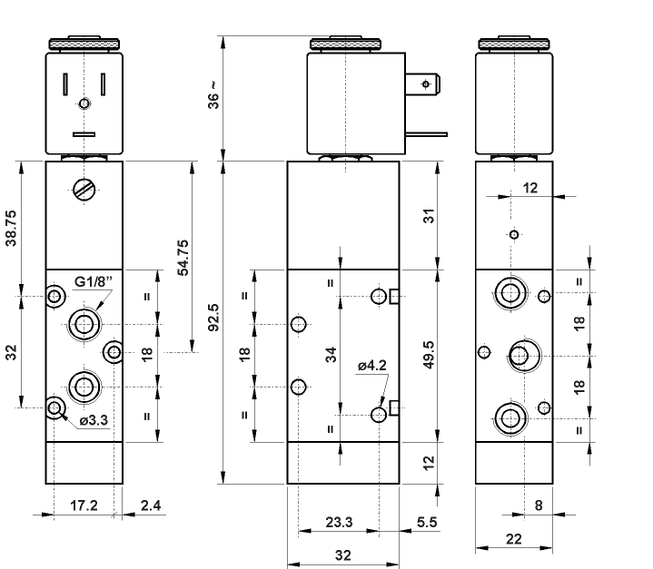 AZ Pneumatica elektrozawór 521 ME